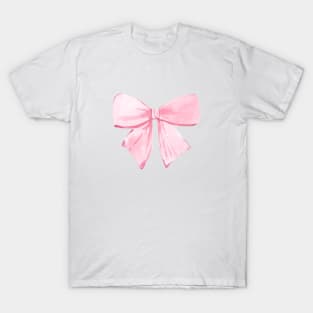 Acrylic couqette pink bow T-Shirt